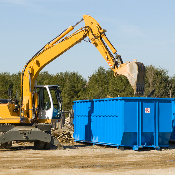 what size residential dumpster rentals are available in Merwin